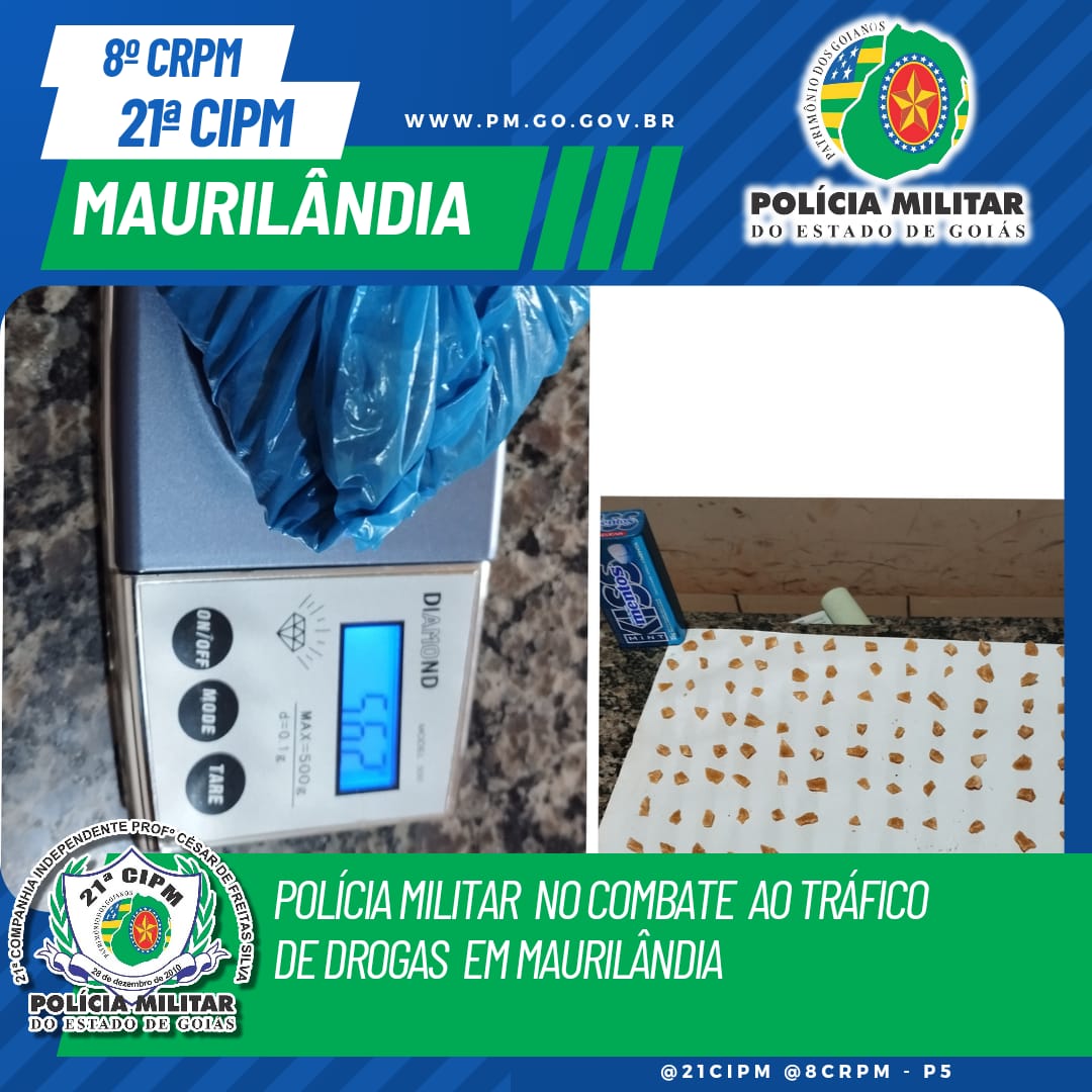 Maurilândia : Polícia Realiza Apreensão de Drogas em Operação de Combate ao Tráfico
